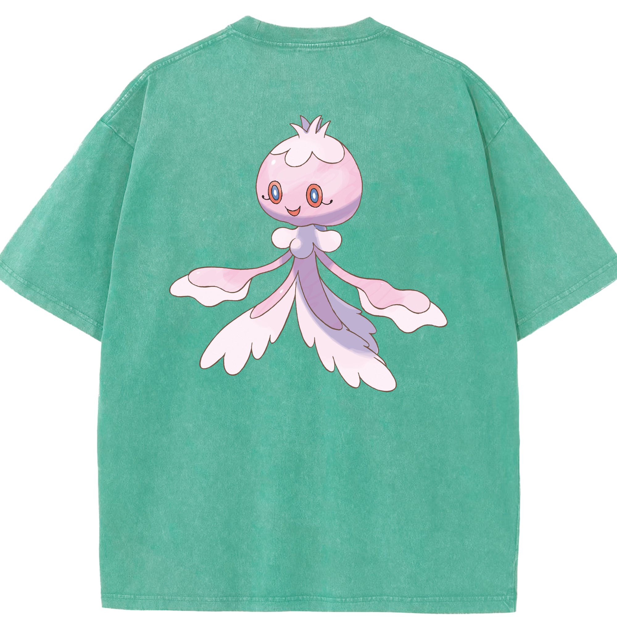 （画像用） ポケットモンスター Pokémon 綿100% ヴィンテージ風 半袖Tシャツ（背面プリント）